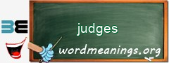 WordMeaning blackboard for judges